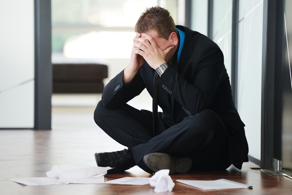 Stressed businessman Stressed businessman